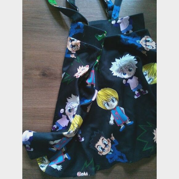 Hot Topic Hunter X Hunter Chibi Suspender Skirt Size Medium - Picture 2 of 8